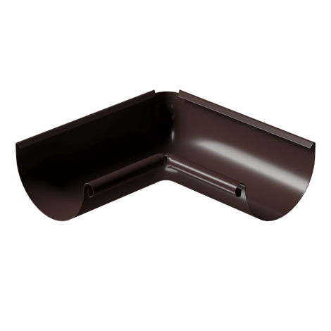 Угол желоба 90°, Ø125 мм, внешний, Docke Stal Premium цвет: шоколад
