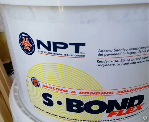 NPT S Bond Flex 14кг. S Bond Flex 14 кг. Клей NPT S-Bond Flex, 14кг. Силановый клей для инженерной доски.