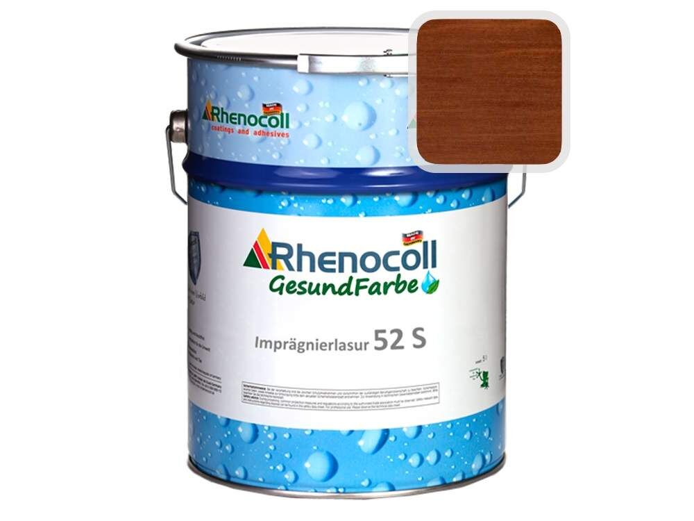 Лак фасадный Rhenocoll Impragnierlasur 52S c защитой от синевы, Braun 8.15