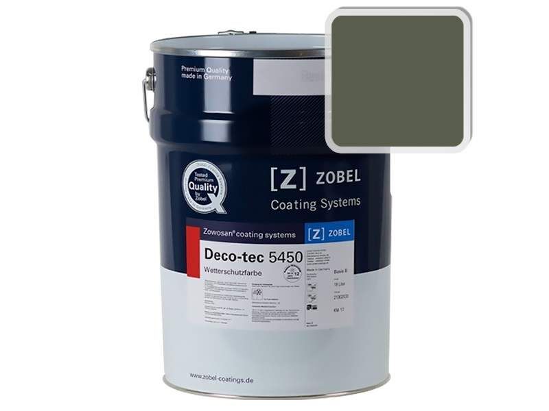 Краска для дерева акриловая ZOBEL Deco-tec 5450C RAL 6003 матовая