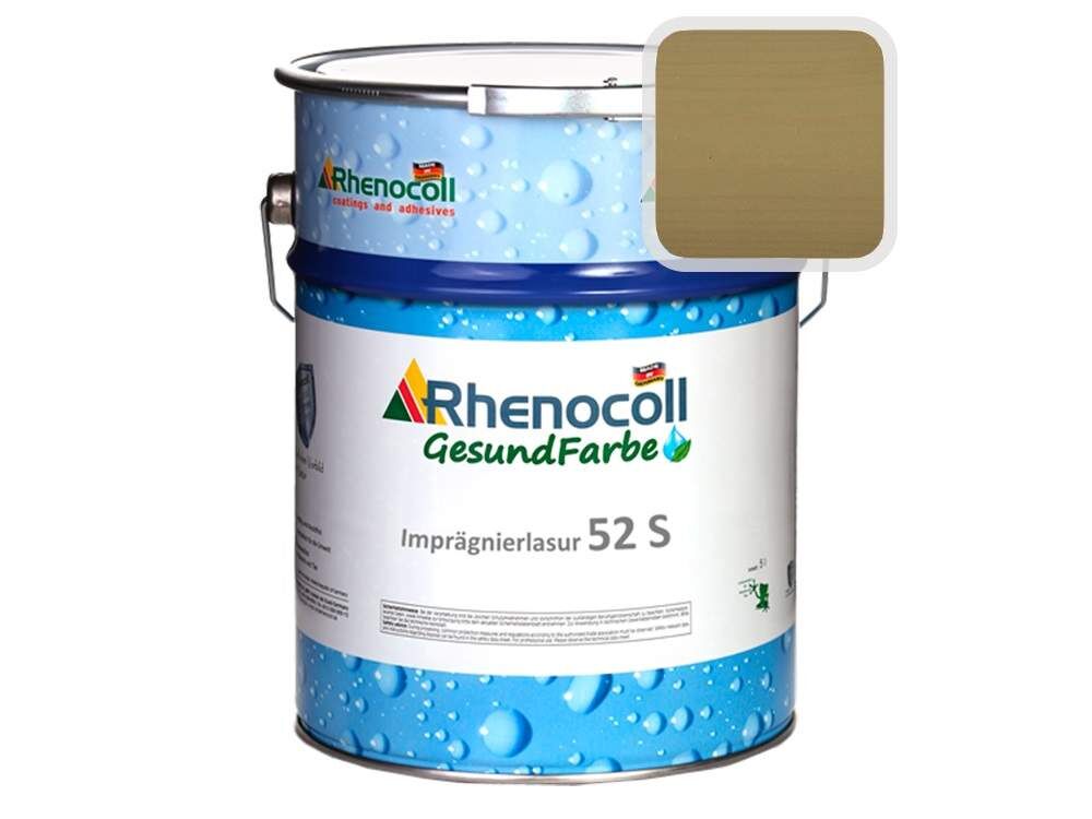 Лак фасадный Rhenocoll Impragnierlasur 52S c защитой от синевы, "Gelb 1.40"