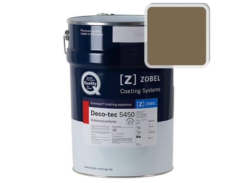 Краска для дерева акриловая ZOBEL Deco-tec 5450C RAL 7008 шелковисто-матова