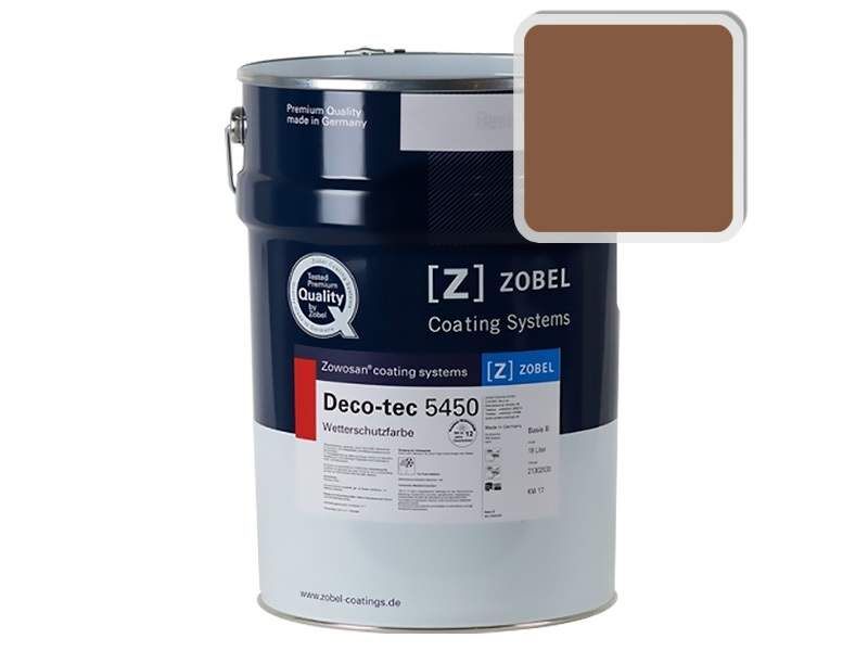 Краска для дерева акриловая ZOBEL Deco-tec 5450C RAL 8003 матовая