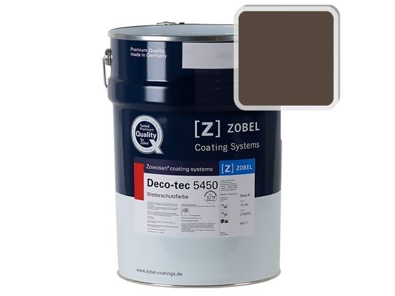 Краска для дерева акриловая ZOBEL Deco-tec 5450C RAL 8014 матовая
