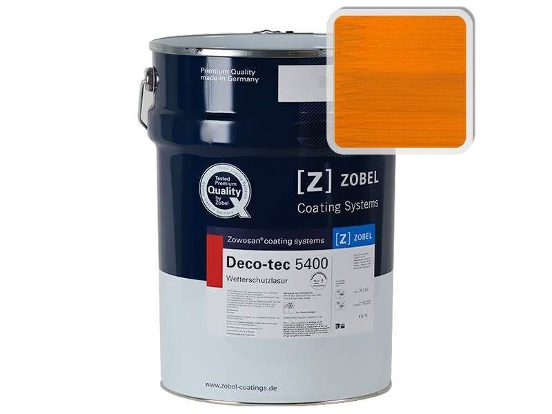 Лак фасадный ZOBEL Deco-tec 5400/5420, Orange 2.00 шелковисто-матовый, 1л Zobel