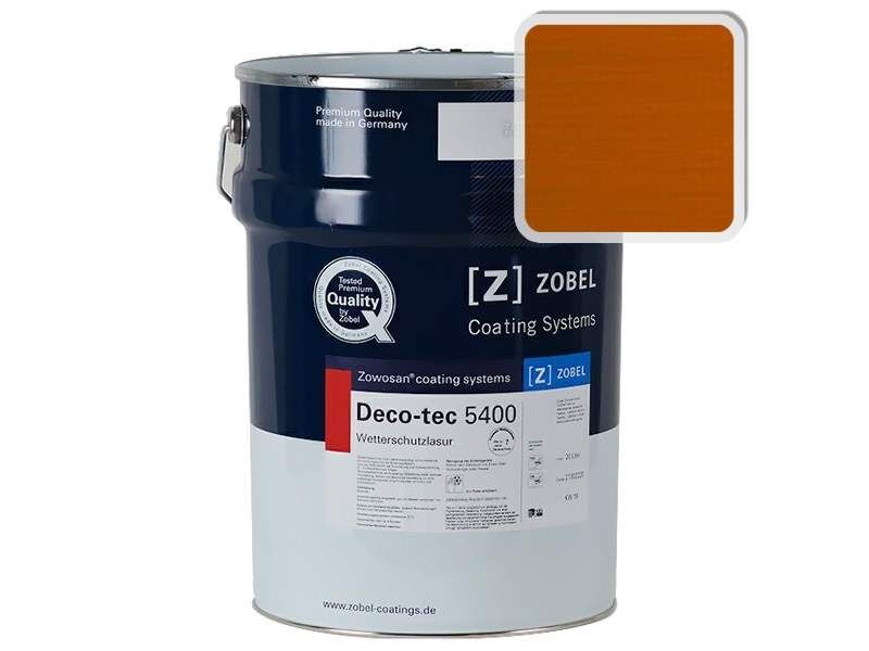 Лак фасадный ZOBEL Deco-tec 5400/5420, K7g orange шелковисто-матовый, 1л Zobel