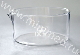 Чаша кристаллизационная диаметр 100 мм 6/120 шт/уп 