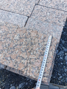 Брусчатка гранитная, тротуарная плитка из натурального камня 100*200*50мм (Южно-Султаевская) пиленная. Термо #1