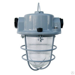Светильник рудничный "Шахтер" НСР 01-100-02 IP54 корпус алюминиевый литой с решеткой подвесной для промышленного освещения Элетех 1005600003 