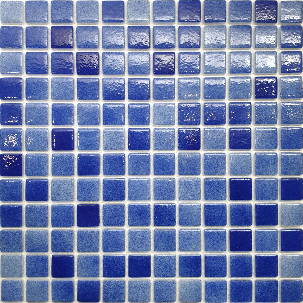 Мозаика стеклянная STP-BL001 NATURAL Steppa синяя