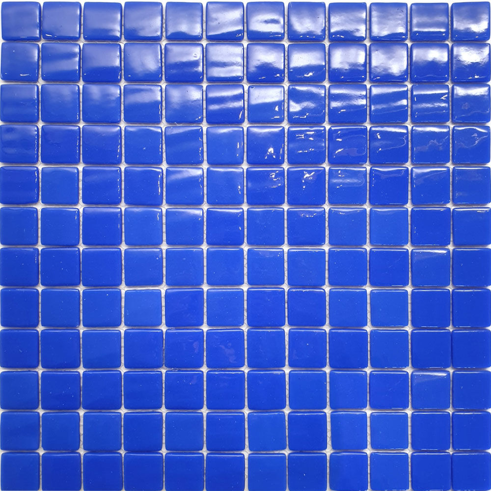 Мозаика стеклянная STP-BL002 NATURAL Steppa синяя