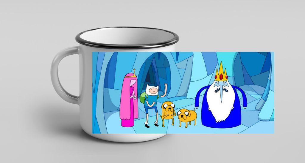 Кружка металлическая эмалированная Время Приключений, Adventure Time №7