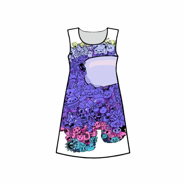 Платье 3D с полной запечаткой Among Us, Амонг Ас №3