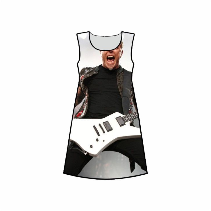 Платье 3D с полной запечаткой Metallica, Металлика №12