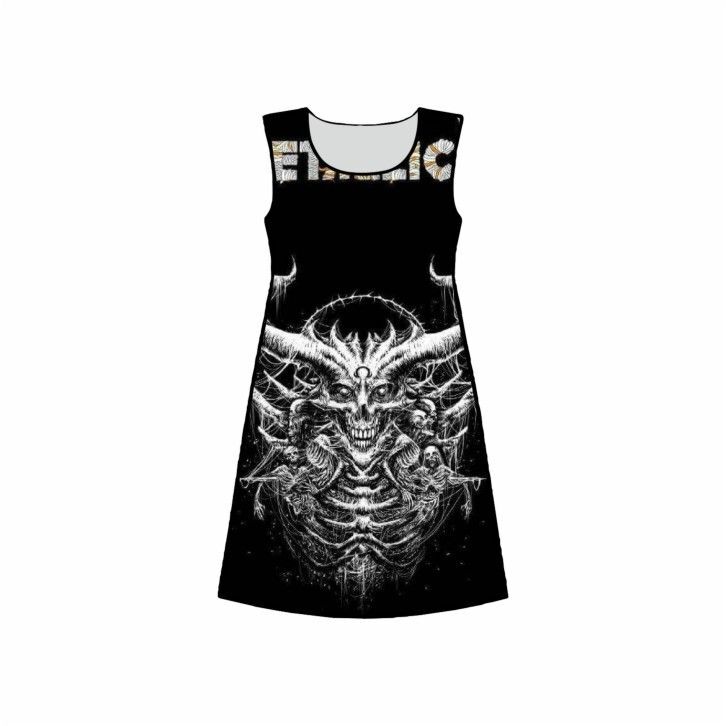 Платье 3D с полной запечаткой Metallica, Металлика №3