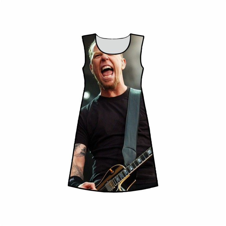 Платье 3D с полной запечаткой Metallica, Металлика №7