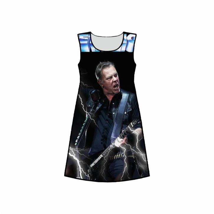 Платье 3D с полной запечаткой Metallica, Металлика №9