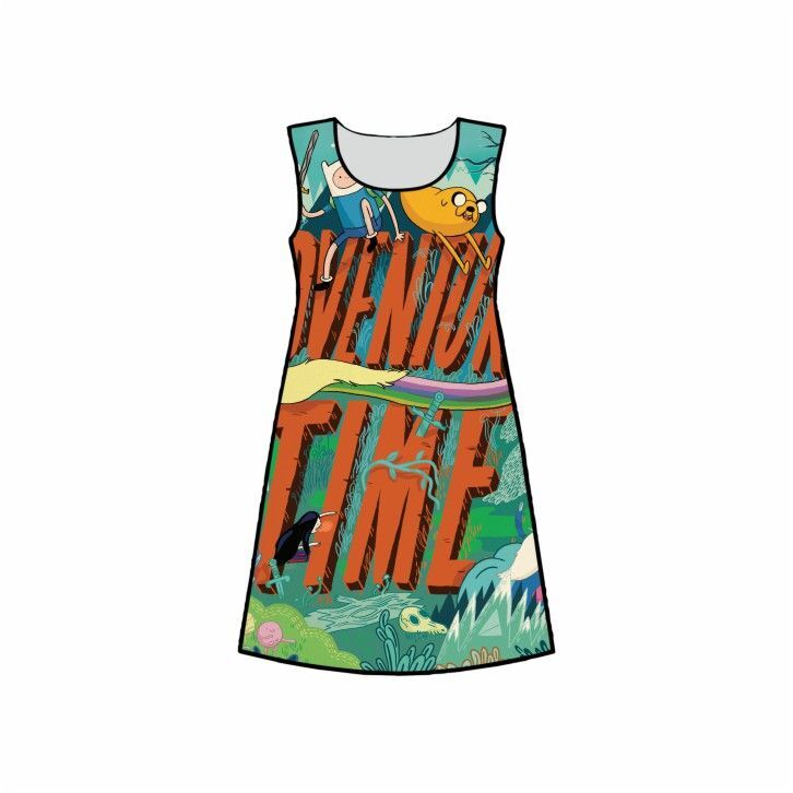 Платье 3D с полной запечаткой Время Приключений, Adventure Time №12