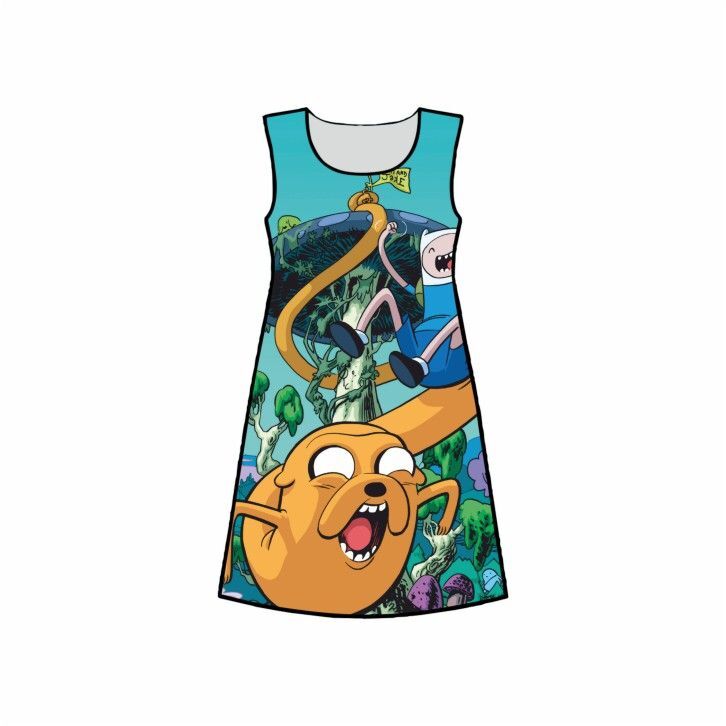 Платье 3D с полной запечаткой Время Приключений, Adventure Time №10