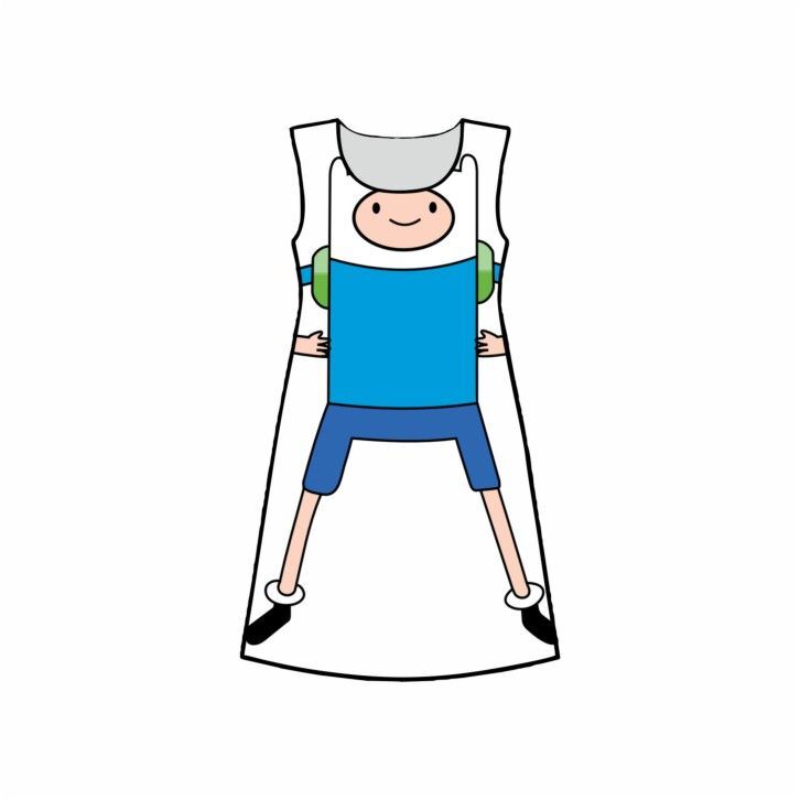 Платье 3D с полной запечаткой Время Приключений, Adventure Time №16