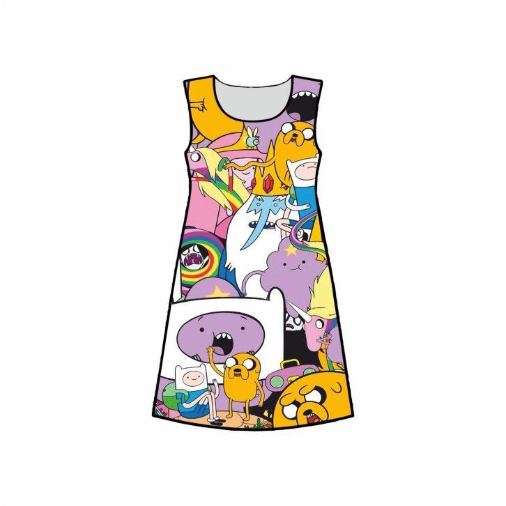 Платье 3D с полной запечаткой Время Приключений, Adventure Time №2