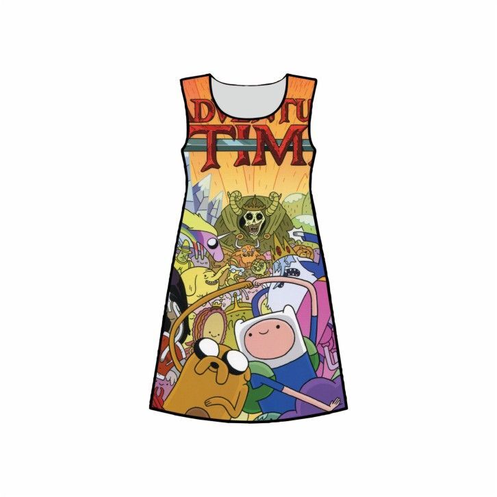 Платье 3D с полной запечаткой Время Приключений, Adventure Time №3