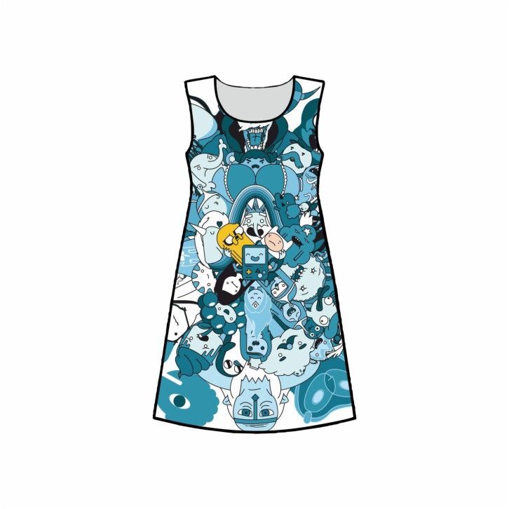 Платье 3D с полной запечаткой Время Приключений, Adventure Time №4