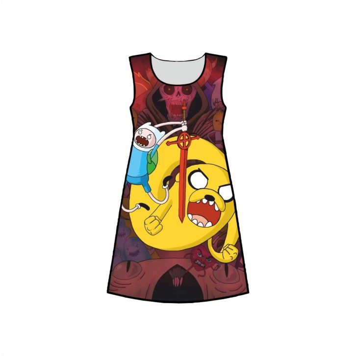Платье 3D с полной запечаткой Время Приключений, Adventure Time №6