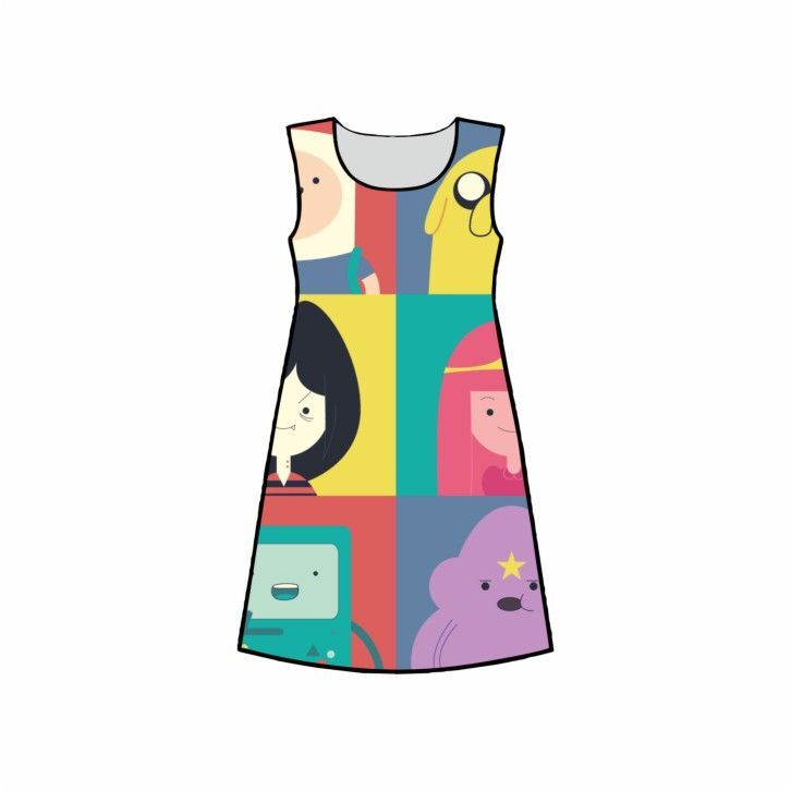 Платье 3D с полной запечаткой Время Приключений, Adventure Time №5