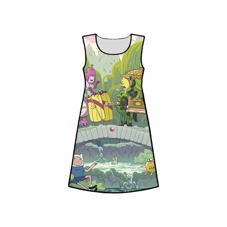Платье 3D с полной запечаткой Время Приключений, Adventure Time №9