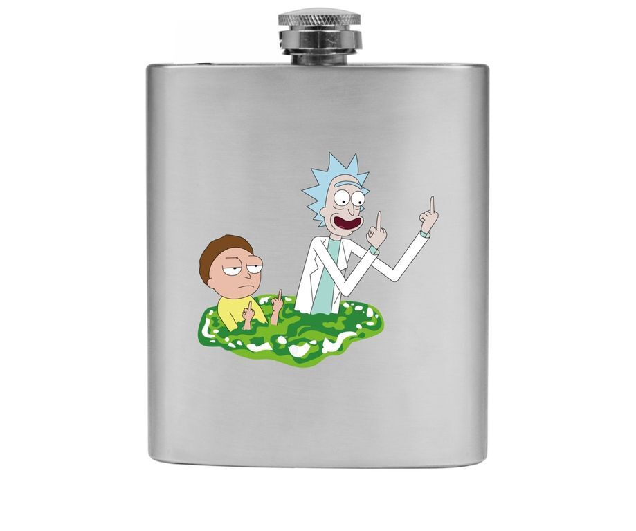 Фляжка Rick and Morty/ Рик и Морти №2