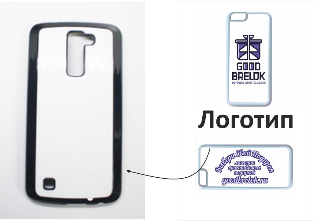 Чехол на телефон LG K10 (пластик) с вашим логотипом
