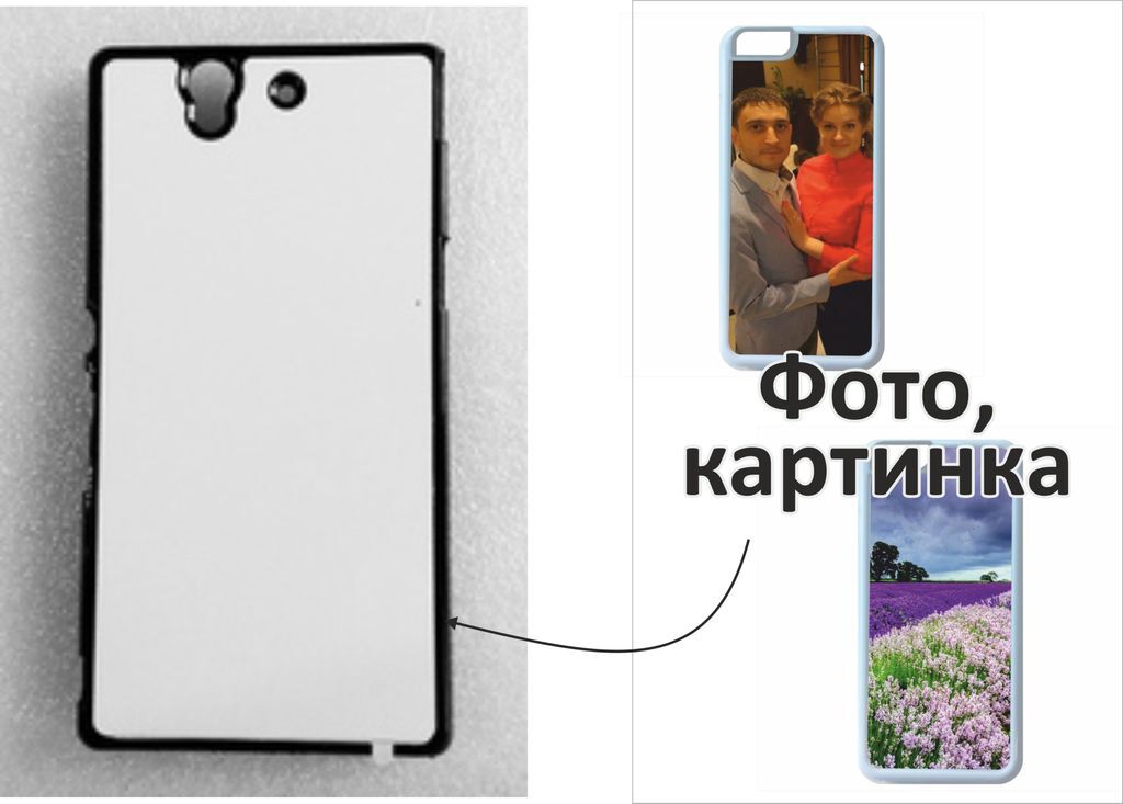 Чехол на телефон Sony Z (L36H) (пластик) с вашим фото, картинкой