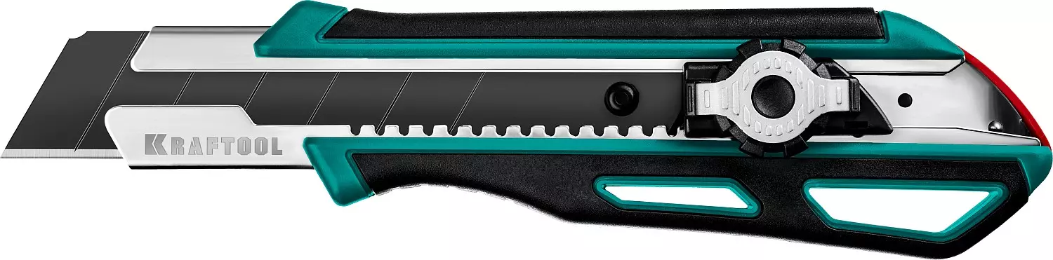 Нож с двойным фиксатором KRAFTOOL GRAND-25, сегментированное лезвие 25 мм (9190)