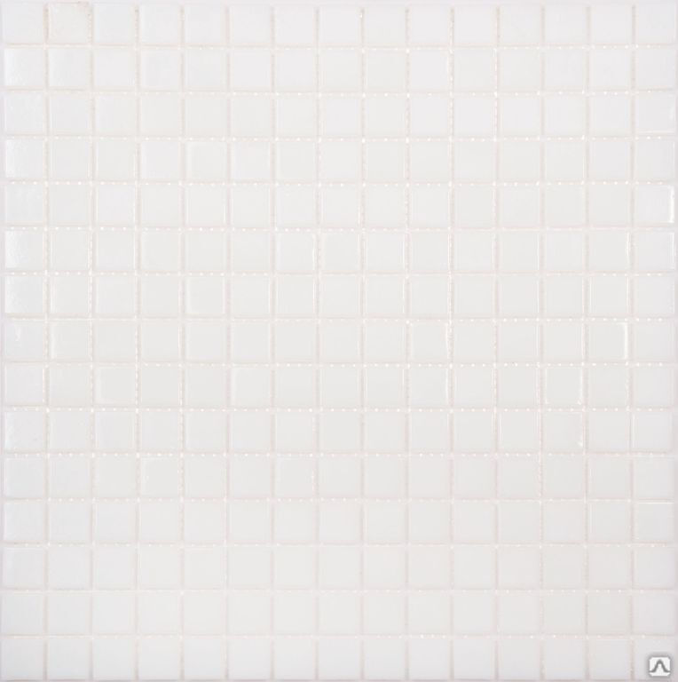 Стеклянная мозаика белая бумага Моноколор AP02 20x20x4 327x327