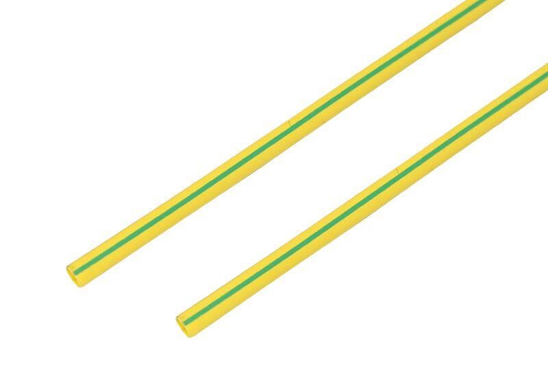 Трубка термоусадочная 6.0/3.0 1 м желт./зел. Rexant 20-6007