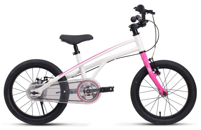 Велосипед детский Royal Baby H2 All 14, 14" белый/розовый