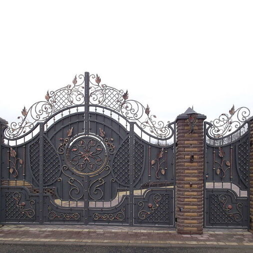 Королевские Кованые ворота с узором Варвара