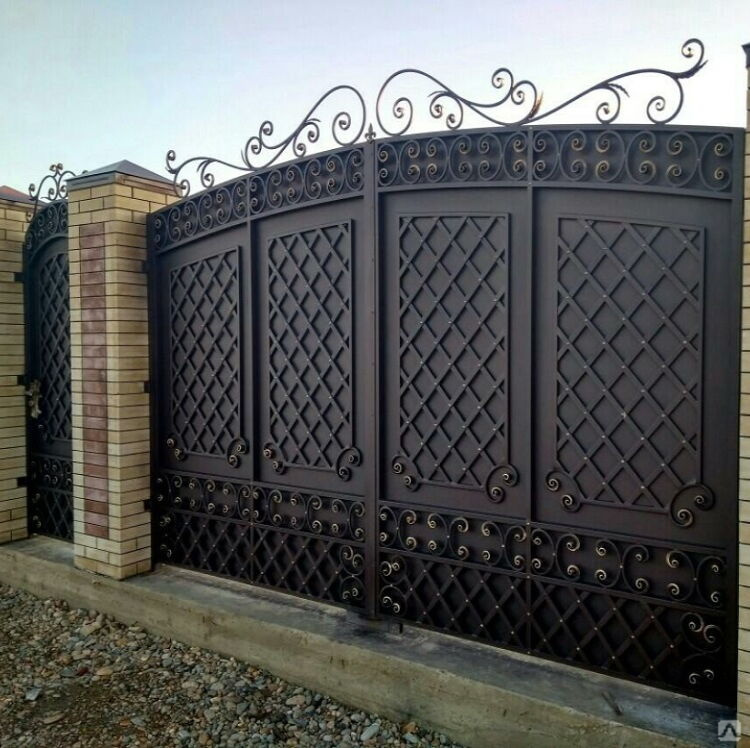 Ворота для дома фото в казахстане