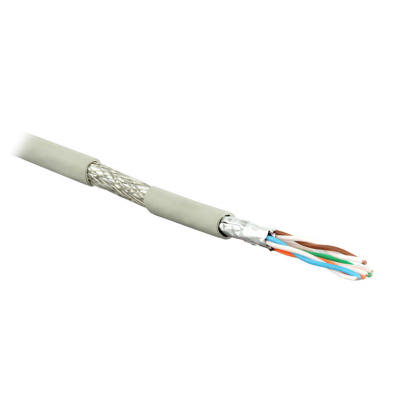 Кабель витая пара (LAN-кабель) Hyperline UFTP4-C6A-S23-IN-PVC-GY-500