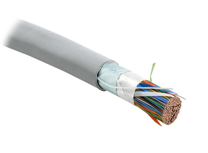 Кабель витая пара (LAN-кабель) Hyperline FUTP100-C3-S24-IN-PVC-GY