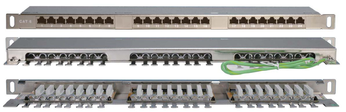 Патч-панель Hyperline PPHD-19-24-8P8C-C6-SH-110D