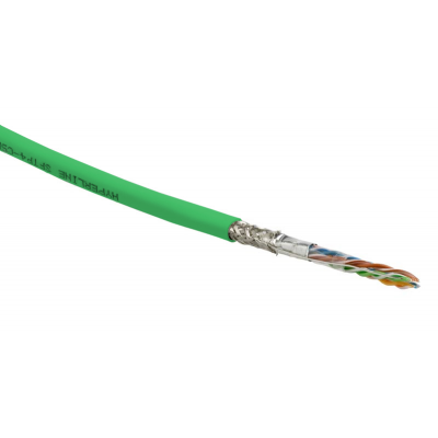 Кабель витая пара (LAN-кабель) Hyperline SFUTP4-C5E-S24-IN-PVC-GN-305