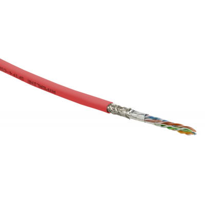 Кабель витая пара (LAN-кабель) Hyperline SFUTP4-C5E-S24-IN-PVC-RD-305