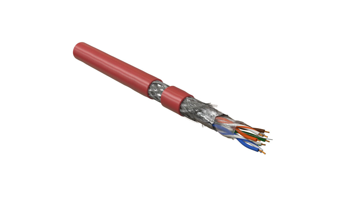 Кабель витая пара (LAN-кабель) Hyperline SFUTP4-C5E-P26-IN-PVC-RD-305