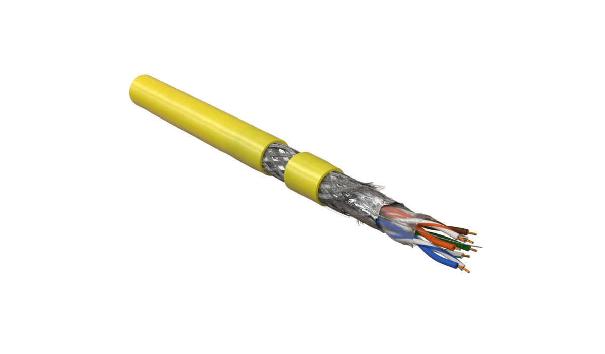 Кабель витая пара (LAN-кабель) Hyperline SFUTP4-C5E-P26-IN-PVC-YL-305