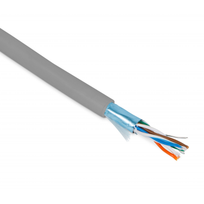 Кабель витая пара (LAN-кабель) Hyperline FUTP4-C5E-P26-IN-PVC-GY-100