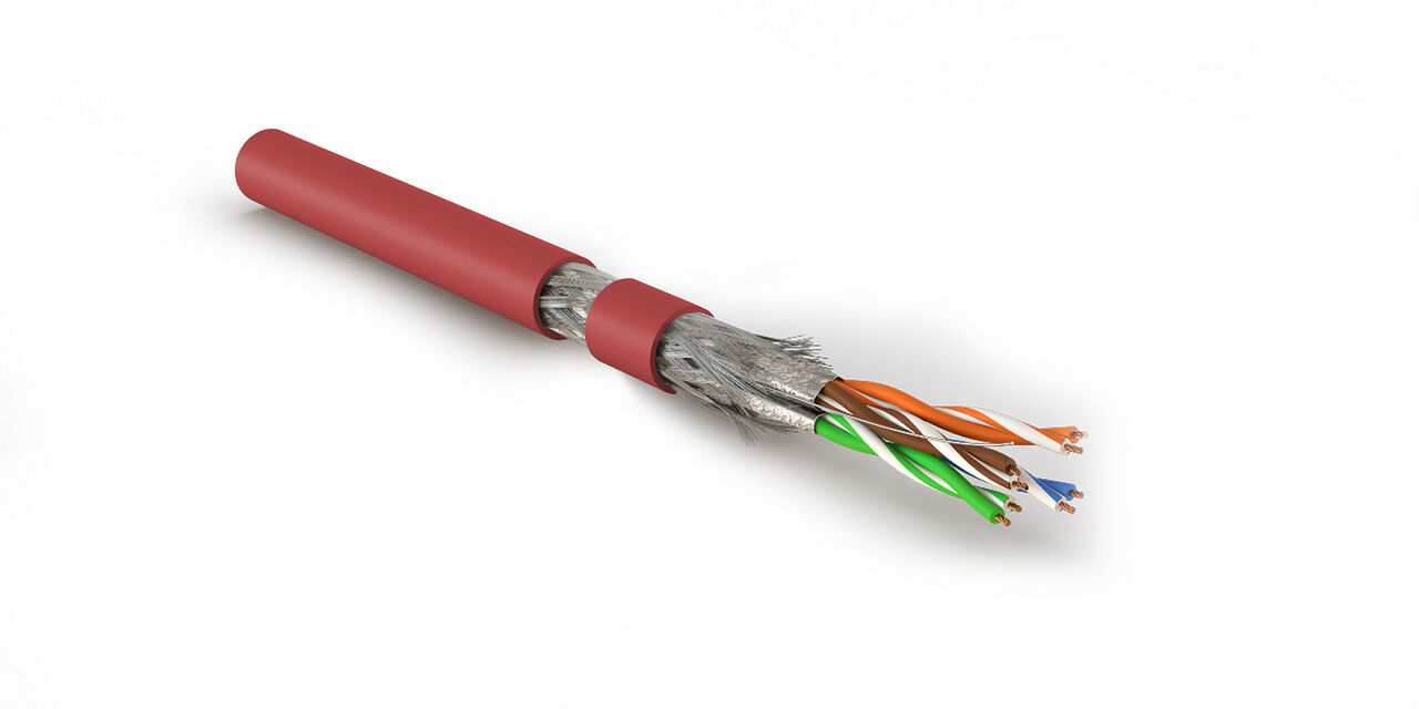 Кабель витая пара (LAN-кабель) Hyperline SFTP4-C7-P26-IN-LSZH-RD-500