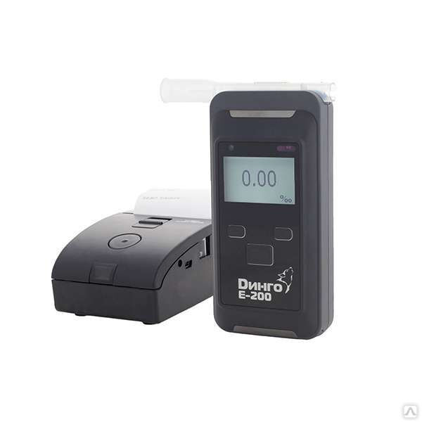 Анализатор паров этанола в выдыхаемом воздухе (алкотестер) Динго E-200 (В) с принтером
