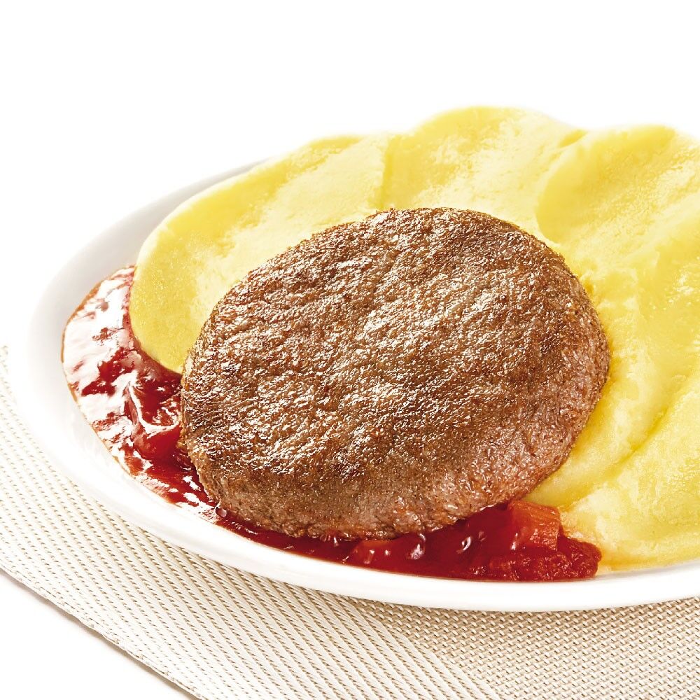 Бифштекс из говядины с картофельным пюре, «СытоЕдов», 350 гр, готовое замороженное блюдо